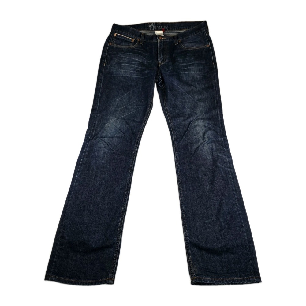 PARASUCO Jeans Mens Size 34x34L Selvedge Dark Wash Blue Denim Pants